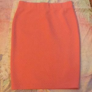 Banana republic size small coral pencil skirt